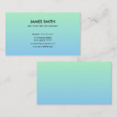 Professioneel  verloop Bleek blauw Visitekaartje (Voorkant / Achterkant)