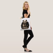 Professioneel Vermoeide Panda Coffieliefhebber Tote Bag (Op model)