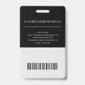 Professioneel Verpleegkundige ID Badge (Achterkant)