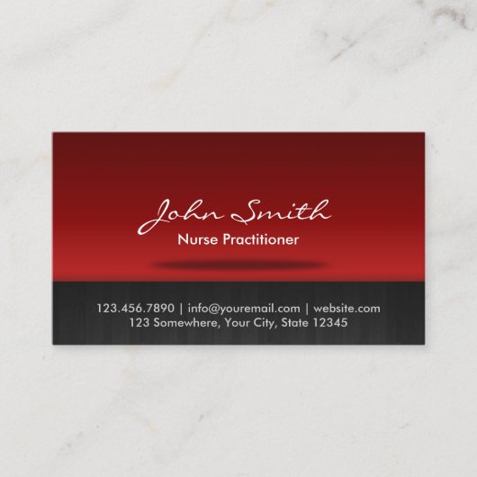 Professioneel verpleegkundige visitekaartje (Voorkant)