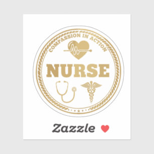 Professioneel Verpleegstersymbool   Compassie in A Sticker