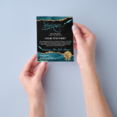 Professioneel Verzekeringsagent Teal Agate Flyer (Hand)