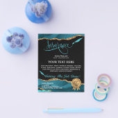 Professioneel Verzekeringsagent Teal Agate Flyer (Enkel)