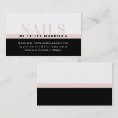 PROFESSIONEEL vet baan eenvoudige chique zwart blu Visitekaartje (Voorkant / Achterkant)