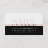 PROFESSIONEEL vet baan eenvoudige chique zwart blu Visitekaartje (Voorkant)