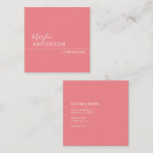 Professioneel - vierkante visitekaartje (Voorkant / Achterkant)