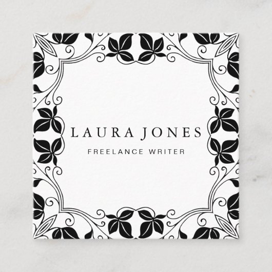 Professioneel Vierkante Visitekaartje (Voorkant)