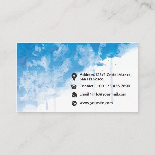 Professioneel Visitekaartje (Achterkant)