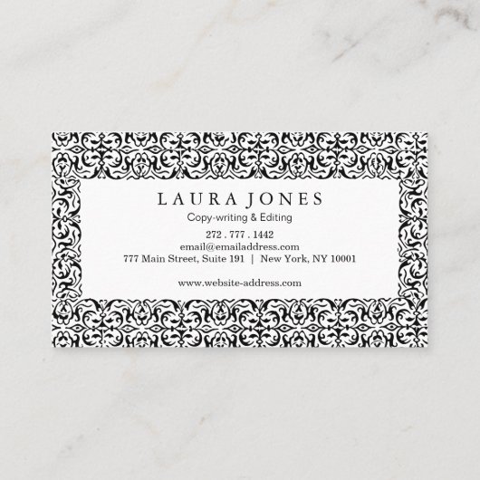 Professioneel Visitekaartje (Achterkant)