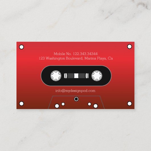 Professioneel Visitekaartje (Achterkant)