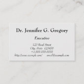 , professioneel Visitekaartje (Voorkant)