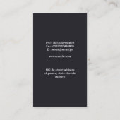 professioneel visitekaartje (Achterkant)