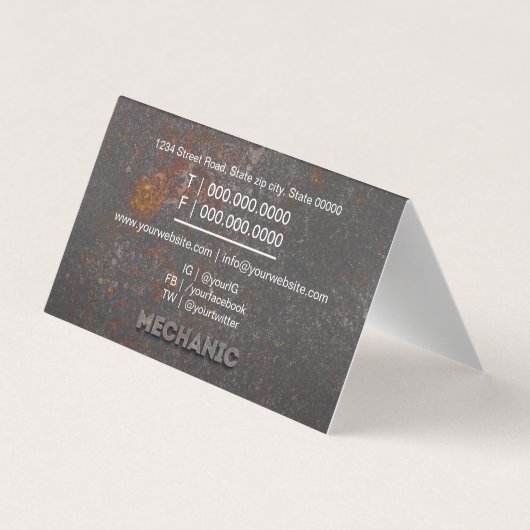 Professioneel Visitekaartje (Achterkant)