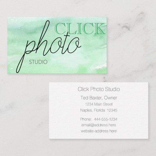 Professioneel Visitekaartje (Voorkant / Achterkant)