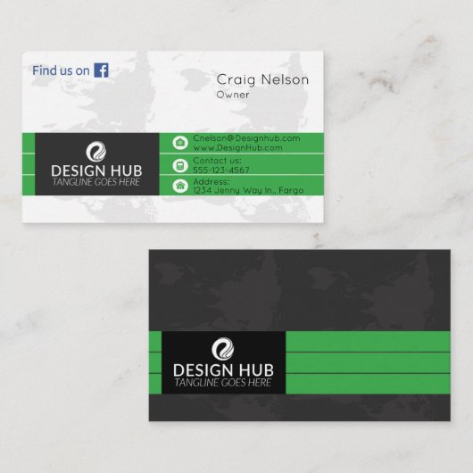 Professioneel visitekaartje (Voorkant / Achterkant)