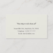 Professioneel Visitekaartje (Achterkant)