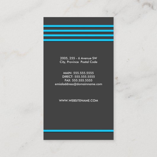 Professioneel Visitekaartje (Achterkant)