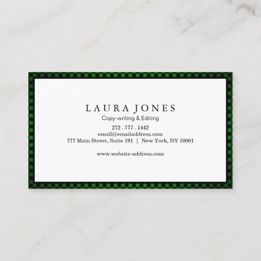 Professioneel Visitekaartje (Achterkant)