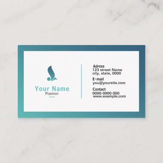 Professioneel Visitekaartje (Achterkant)