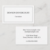 , professioneel Visitekaartje (Voorkant / Achterkant)