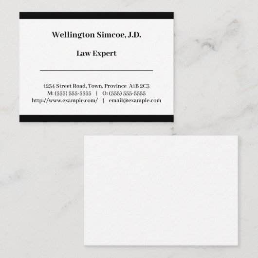  professioneel Visitekaartje (Voorkant / Achterkant)