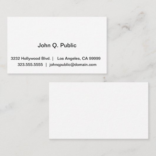 Professioneel Visitekaartje (Voorkant / Achterkant)