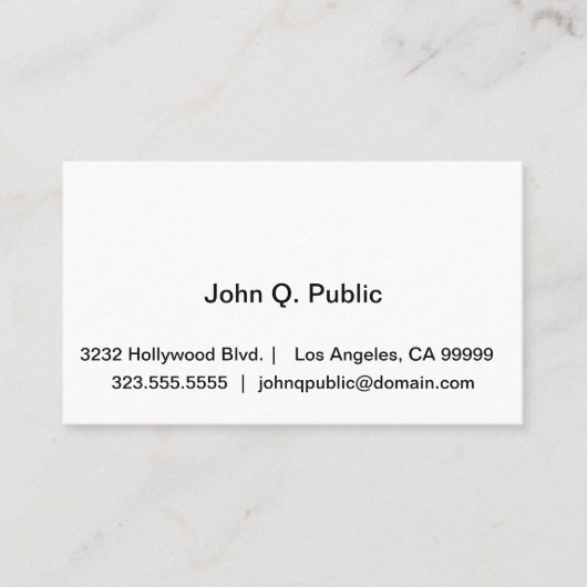 Professioneel Visitekaartje (Voorkant)