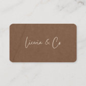 Professioneel visitekaartje (Achterkant)