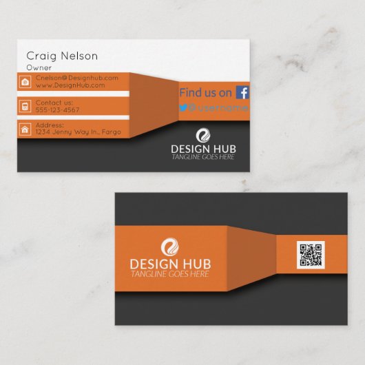 Professioneel visitekaartje (Voorkant / Achterkant)