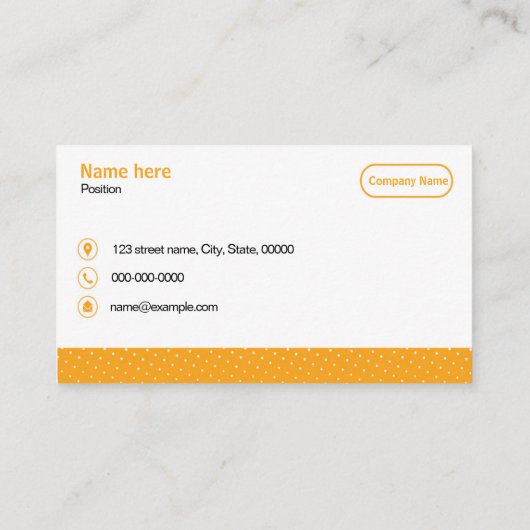 Professioneel Visitekaartje (Achterkant)