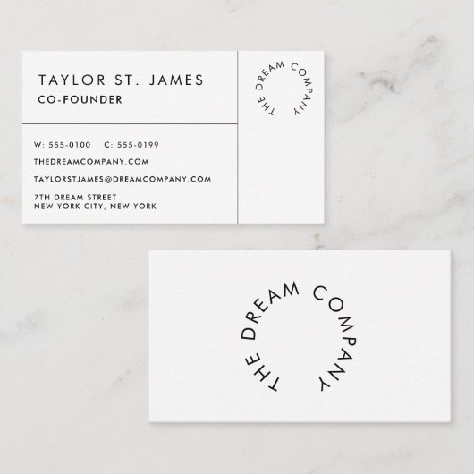 Professioneel Visitekaartje (Voorkant / Achterkant)