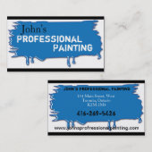 Professioneel Visitekaartje Blauw (Voorkant / Achterkant)