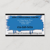 Professioneel Visitekaartje Blauw (Achterkant)