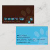 PROFESSIONEEL VISITEKAARTJE dierenverzorging aqua  (Voorkant / Achterkant)