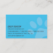 PROFESSIONEEL VISITEKAARTJE dierenverzorging aqua  (Achterkant)