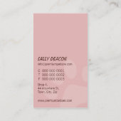 PROFESSIONEEL VISITEKAARTJE dierenverzorging bord  (Achterkant)