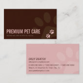 PROFESSIONEEL VISITEKAARTJE dierenverzorging bord  (Voorkant / Achterkant)