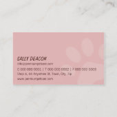 PROFESSIONEEL VISITEKAARTJE dierenverzorging bord  (Achterkant)