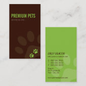 PROFESSIONEEL VISITEKAARTJE dierenverzorging limoe (Voorkant / Achterkant)