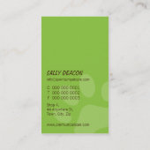 PROFESSIONEEL VISITEKAARTJE dierenverzorging limoe (Achterkant)