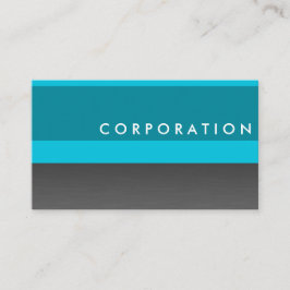 Professioneel visitekaartje in titaan en turkooize