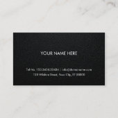 Professioneel Visitekaartje - Lederen achtergrond (Voorkant)