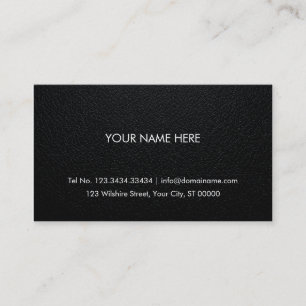 Professioneel Visitekaartje - Lederen achtergrond