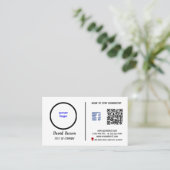 Professioneel Visitekaartje met een Modern en Inno (Staand voorkant)