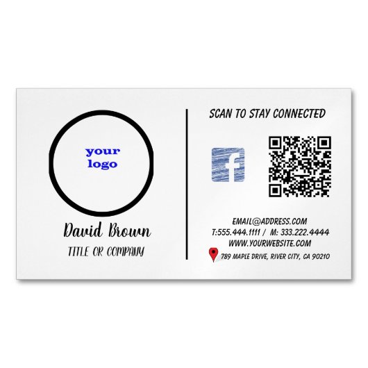 Professioneel Visitekaartje met een Modern en Inno Magnetisch Visitekaartje (Voorkant)