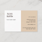 Professioneel visitekaartje met een rotatiestructu (Achterkant)