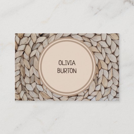 Professioneel visitekaartje met een rotatiestructu (Voorkant)