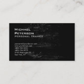 Professioneel Visitekaartje met houtaffecten (Achterkant)