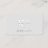 Professioneel Visitekaartje met Initialen en foto (Voorkant)