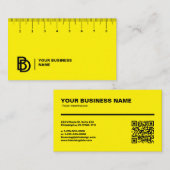 Professioneel Visitekaartje met liniaal (cm) (Voorkant / Achterkant)